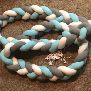 Juju&jake handmade braided crib bumper